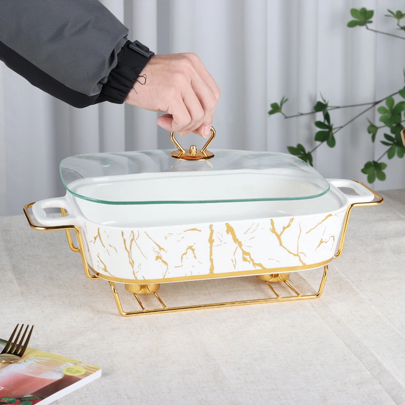 DM882 Marble Pattern Baking Tray - Image 7
