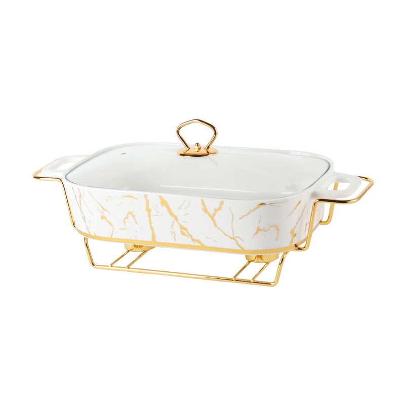 DM882 Marble Pattern Baking Tray - Image 4