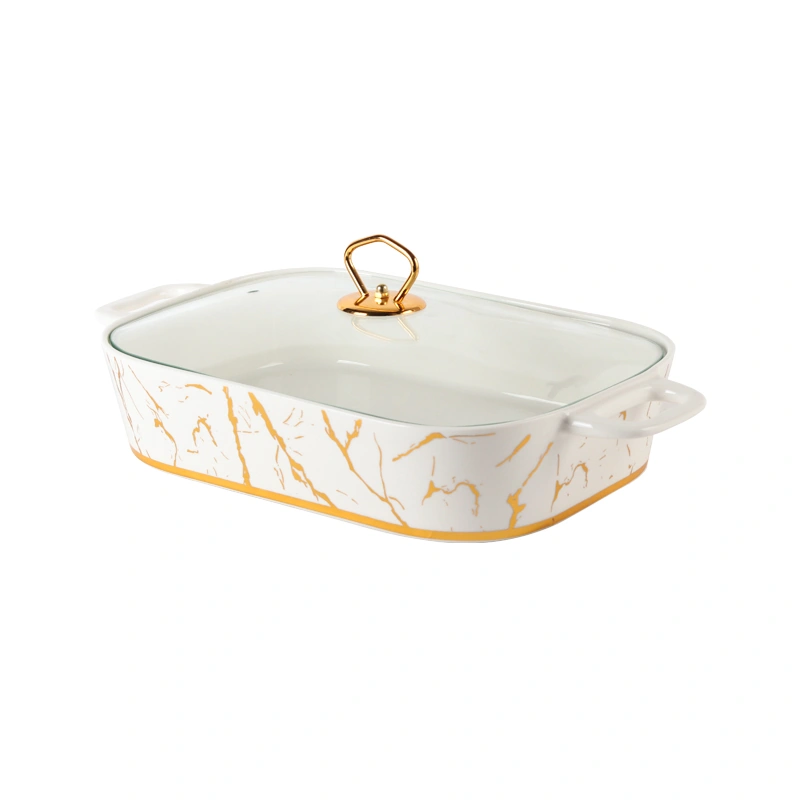 DM882 Marble Pattern Baking Tray - Image 3