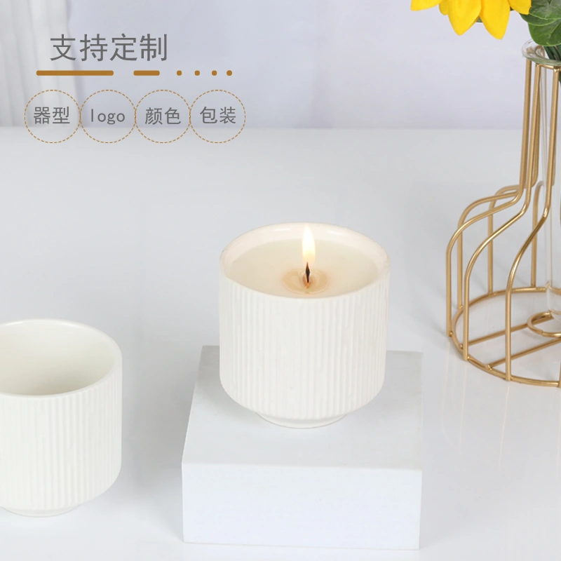 TT003 Striped Candle Cup