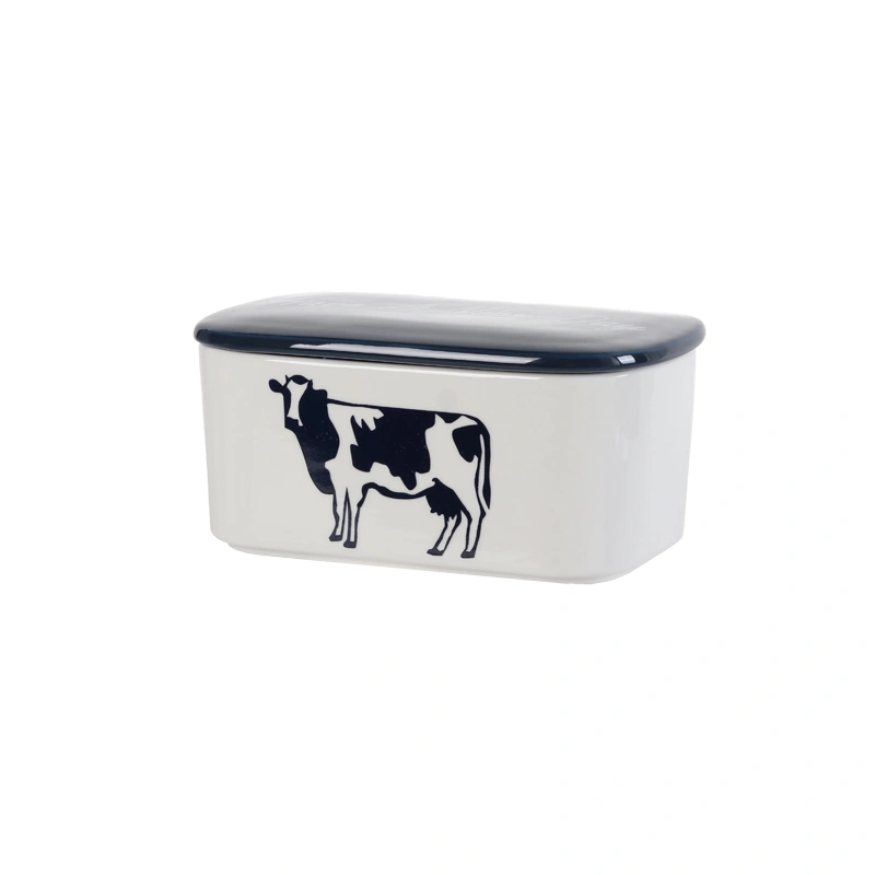 YT114 Cow Butter Dish - Image 3