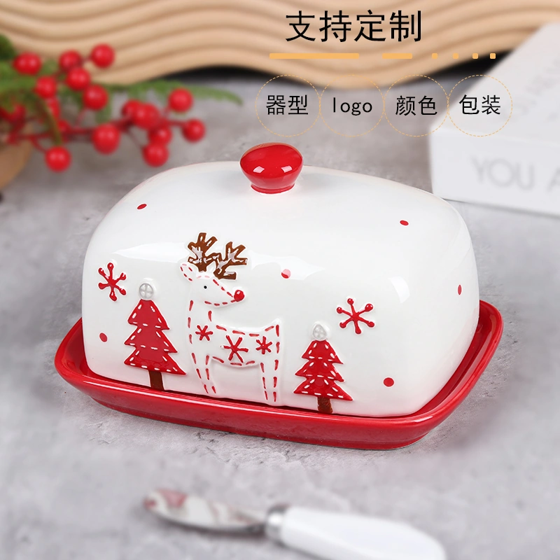 YT232 Christmas Butter Dish - Image 8