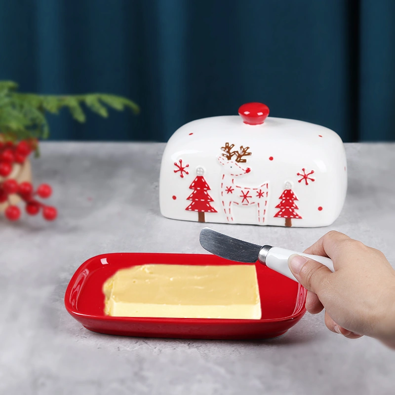 YT232 Christmas Butter Dish - Image 6