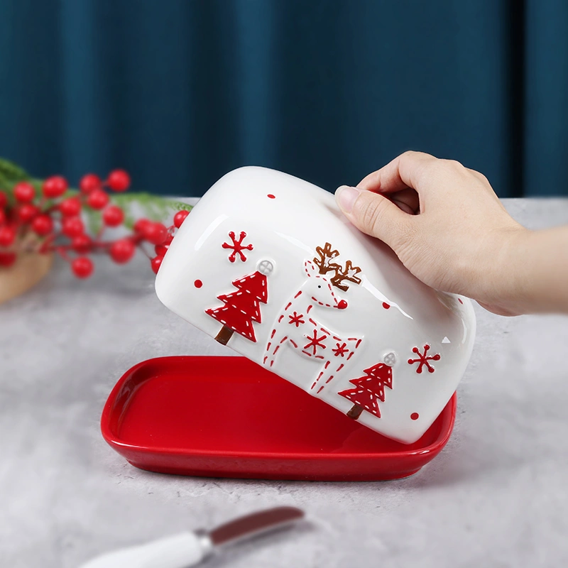 YT232 Christmas Butter Dish - Image 5
