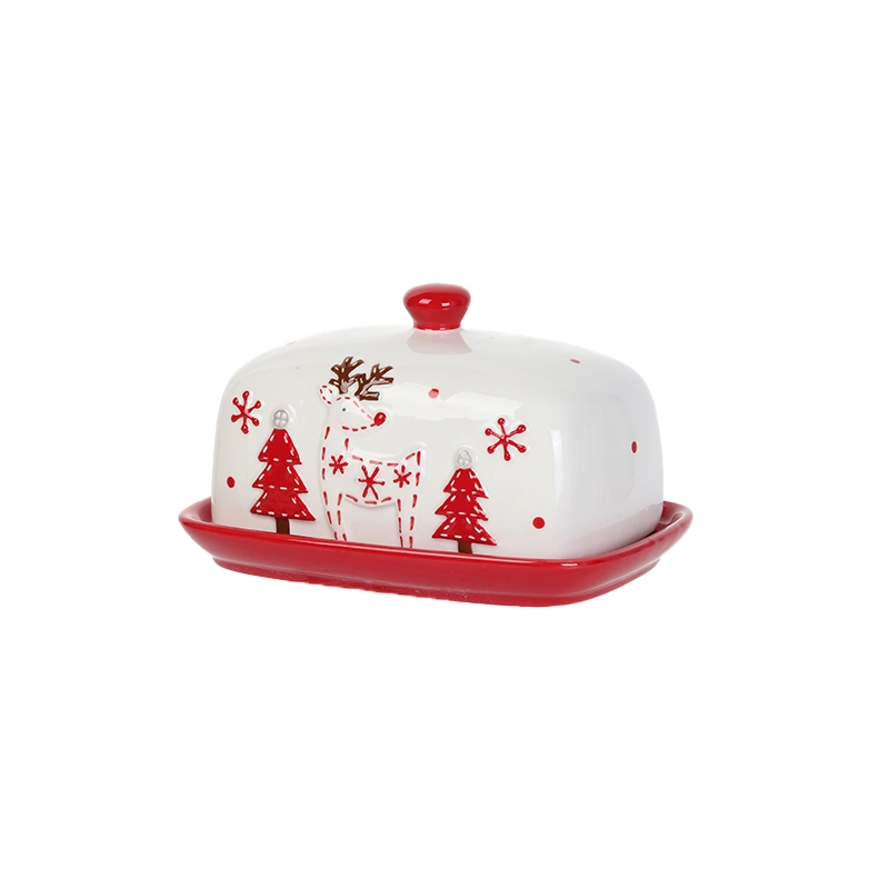 YT232 Christmas Butter Dish - Image 3
