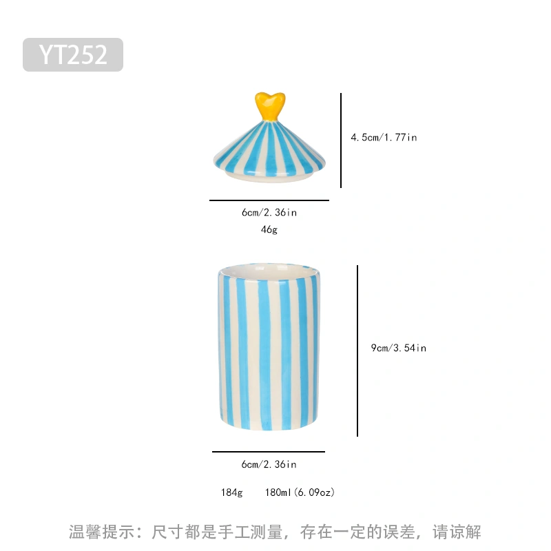 YT252 Striped Candle Cup - Image 6
