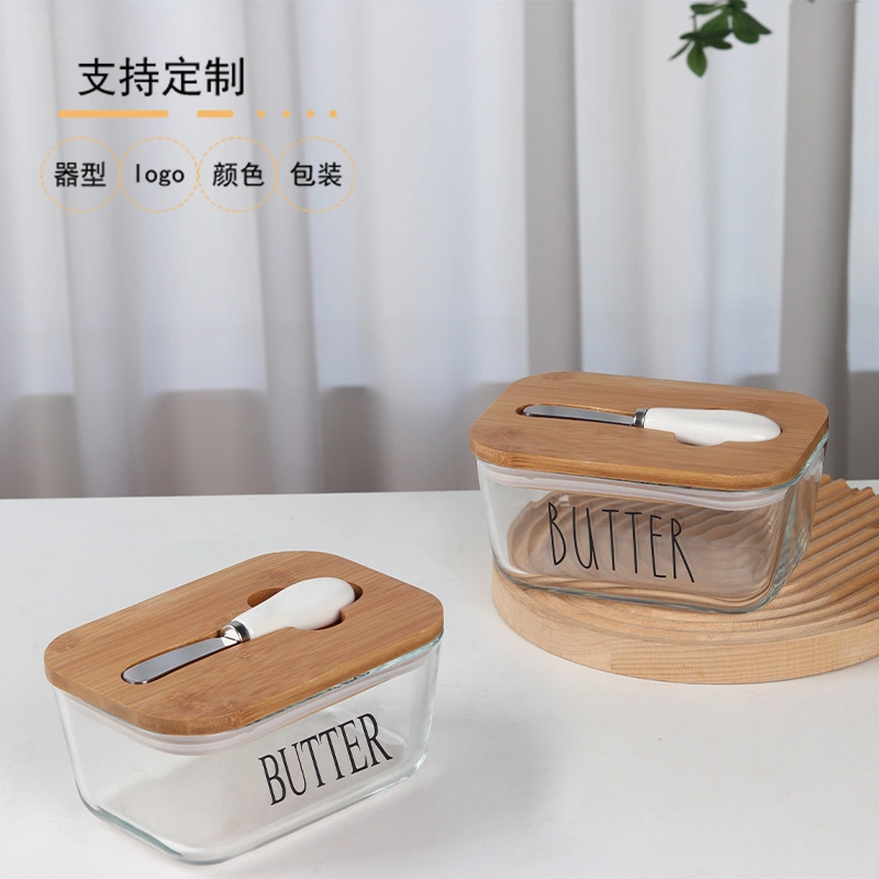 YT283 Glass Butter Dish