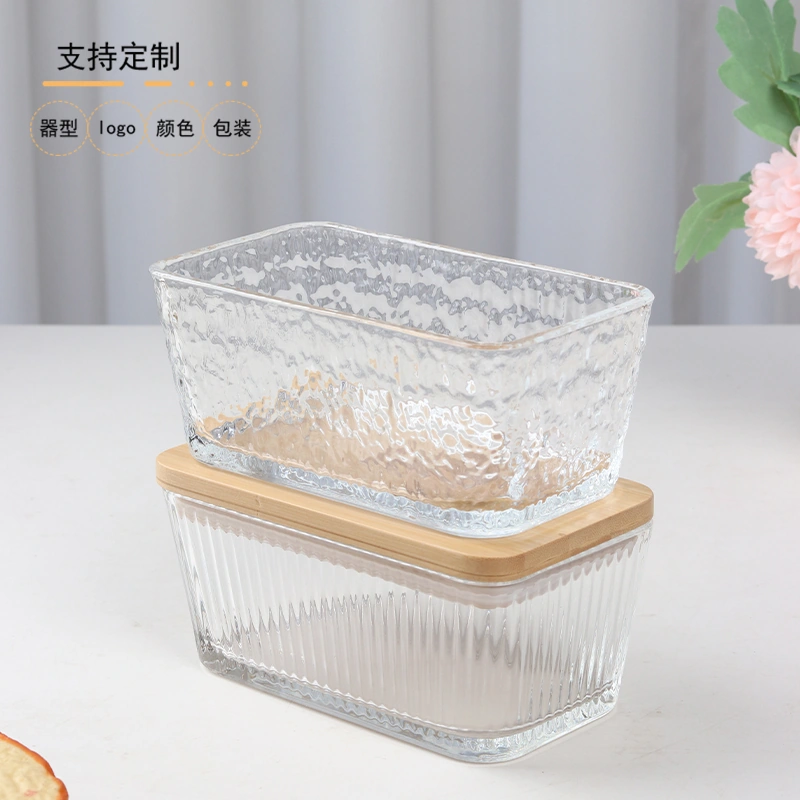 YT353 Glass Butter Dish