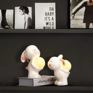 YT447 Moon Lamp Rabbit Ornament